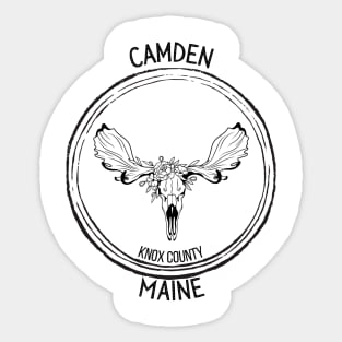 Camden Maine Moose Sticker